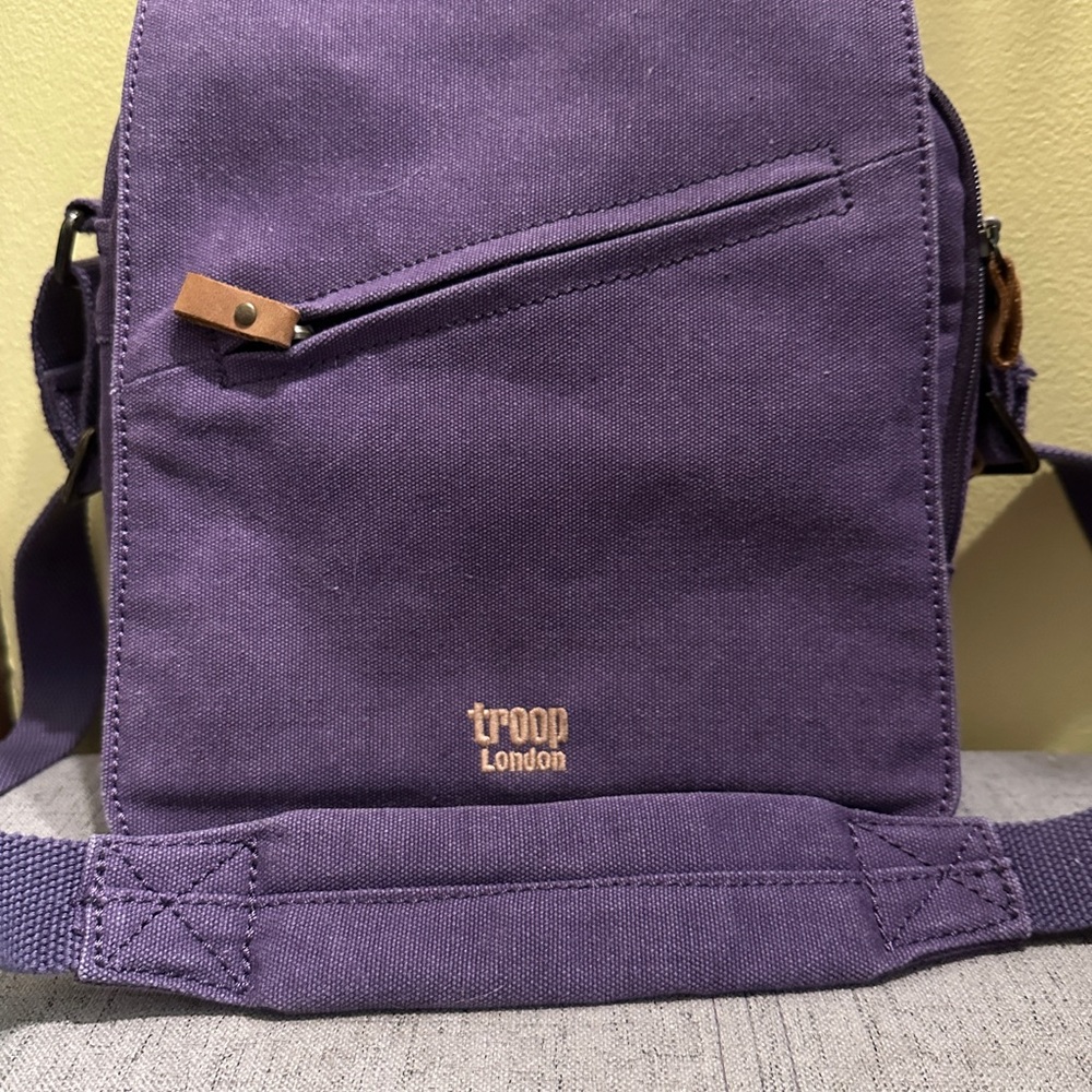 Troop London canvas crossbody bag